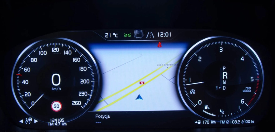 Volvo V60 cena 129899 przebieg: 120000, rok produkcji 2019 z Łódź małe 631